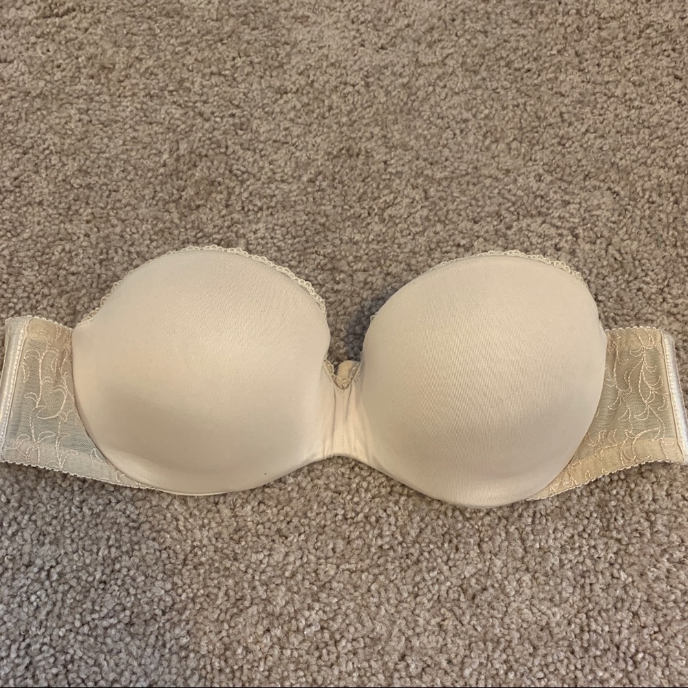 Nude Strapless Push Up Bra